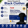 Black Clothing Darkening Sheets – Restore Faded Black Clothes & Bring Back Their Original Color