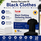 Black Clothing Darkening Sheets – Restore Faded Black Clothes & Bring Back Their Original Color
