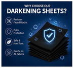 Black Clothing Darkening Sheets – Restore Faded Black Clothes & Bring Back Their Original Color