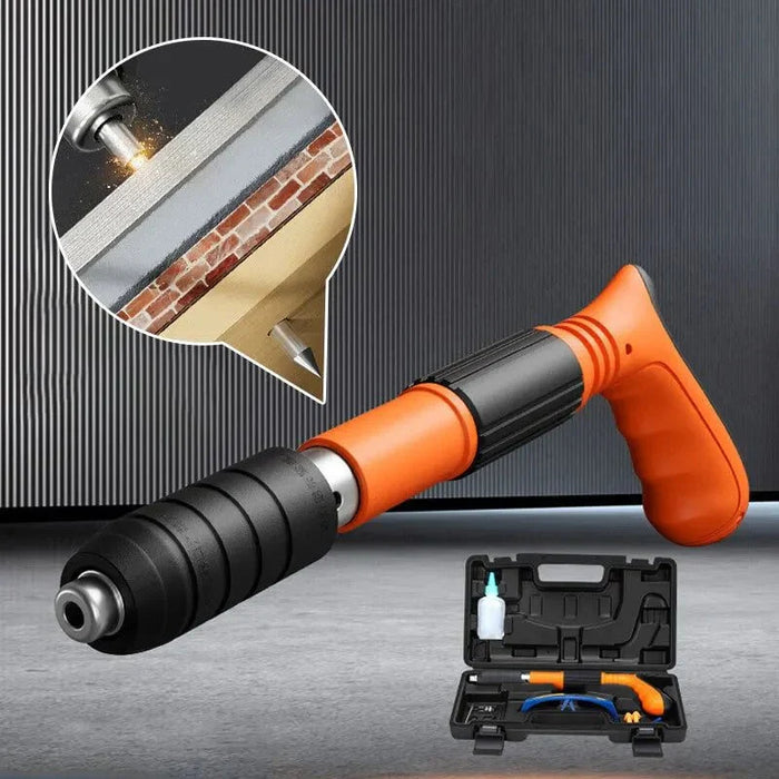 Manual Mini Nail Gun for Cement Wall | Low Noise Air Nailer Tool | Lightweight Wall Nail Machine | 10 PCS Nails FOMO