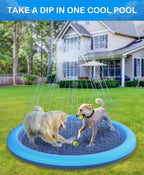 Pet & Baby Splash Pool – Outdoor Water Play Mat for Summer Fun