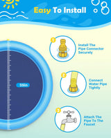 Pet & Baby Splash Pool – Outdoor Water Play Mat for Summer Fun FOMO