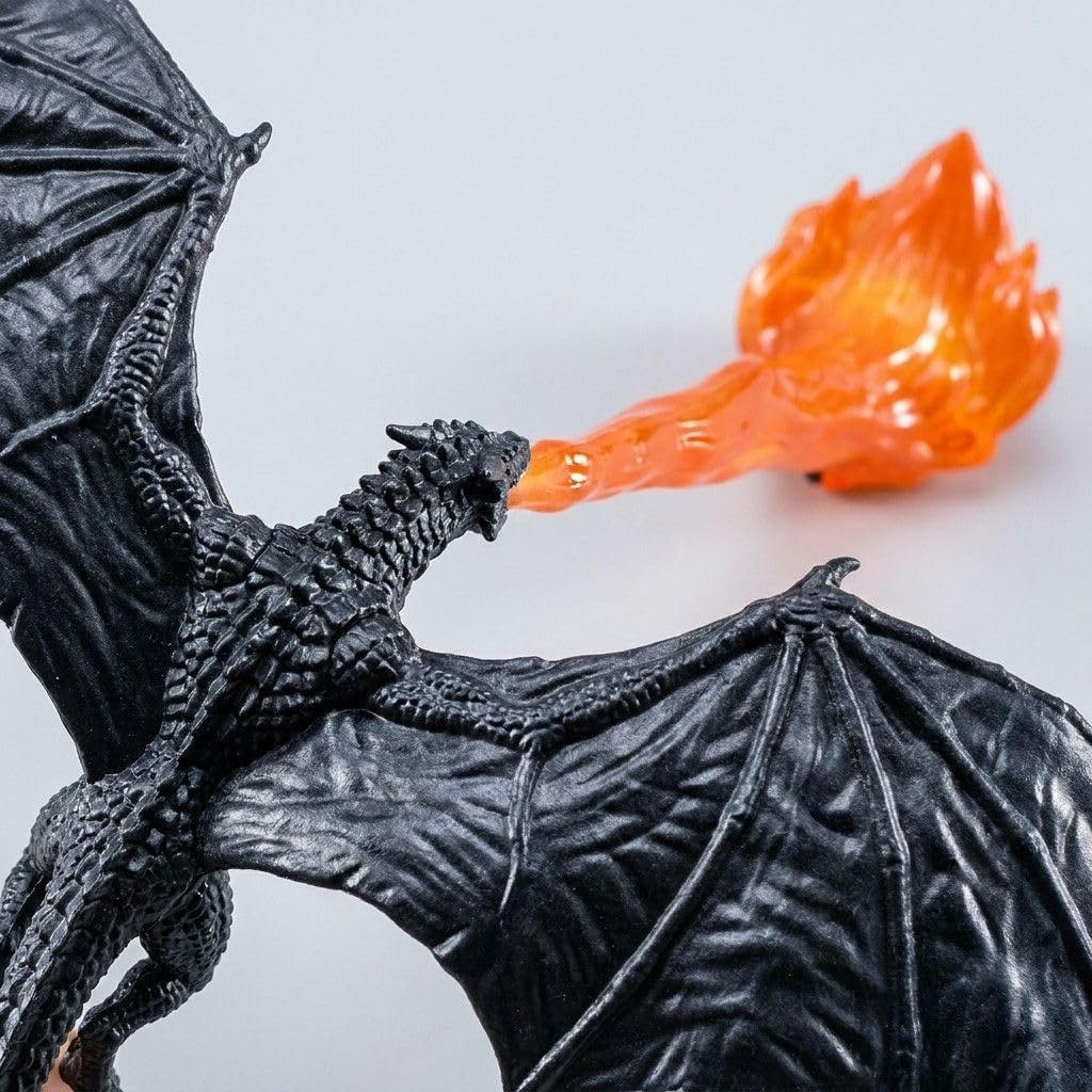 Dragon Fire Bookshelf Lamp – Glowing Flame LED Night Light for Shelf, Desk & Room Decor