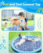 Pet & Baby Splash Pool – Outdoor Water Play Mat for Summer Fun
