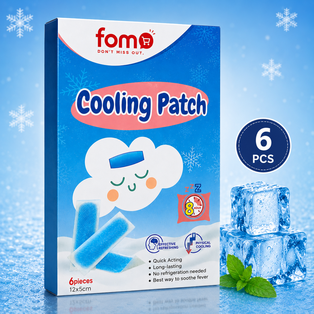 ❄️ Cooling Patches for Kids & Adults – Instant Fever Relief Cooling Gel Patches | Soft & Skin Friendly