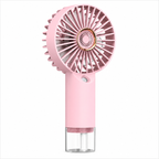 Mini Portable Mist Fan with Water Spray – USB Rechargeable Cooling Fan