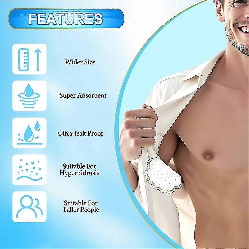 💧 Underarm Sweat Pads – Pack of 10 Disposable Sweat Absorbing Pads for Men & Women | Stay Dry & Odor Free All Day