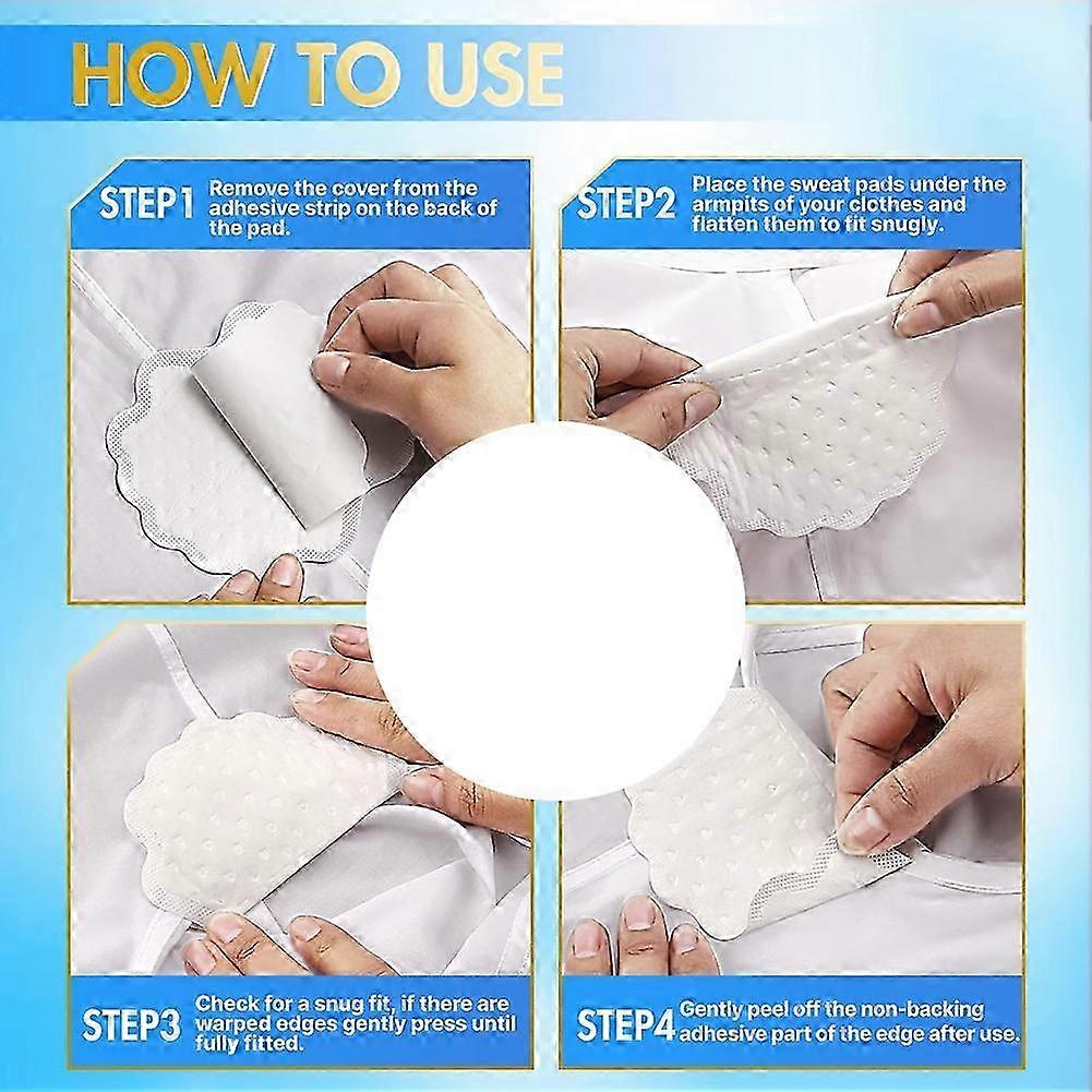💧 Underarm Sweat Pads – Pack of 10 Disposable Sweat Absorbing Pads for Men & Women | Stay Dry & Odor Free All Day