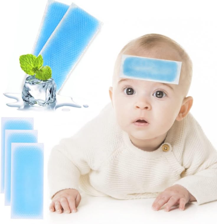 ❄️ Cooling Patches for Kids & Adults – Instant Fever Relief Cooling Gel Patches | Soft & Skin Friendly