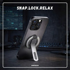 360° Rotating Magnetic Phone Holder Stand | Foldable MagSafe Ring Grip with Strong Magnetic Lock