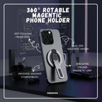 360° Rotating Magnetic Phone Holder Stand | Foldable MagSafe Ring Grip with Strong Magnetic Lock