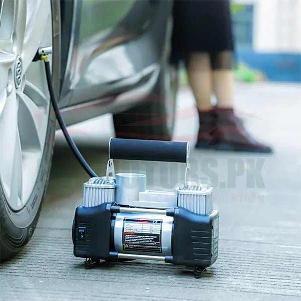 🚗 2 Cylinder Air Compressor 628B-4X4 – Heavy Duty Portable Tire Inflator for Cars, SUVs & 4x4
