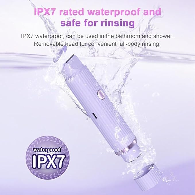 ✨ 2-in-1 Dual Head Electric Women's Shaver – Portable Facial & Body Hair Remover Rechargeable Trimmer