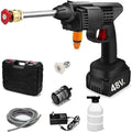 🚿 Cordless High Pressure Washer – 48V Rechargeable Portable Car Wash Gun | Wireless Pressure Cleaner with Foam Bottle & Accessories