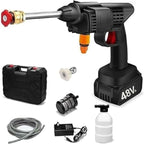 🚿 Cordless High Pressure Washer – 48V Rechargeable Portable Car Wash Gun | Wireless Pressure Cleaner with Foam Bottle & Accessories