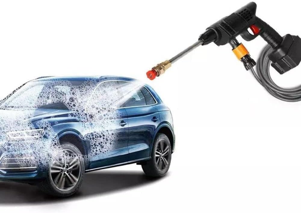 🚿 Cordless High Pressure Washer – 48V Rechargeable Portable Car Wash Gun | Wireless Pressure Cleaner with Foam Bottle & Accessories