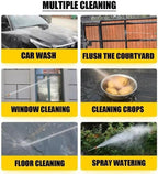 🚿 Cordless High Pressure Washer – 48V Rechargeable Portable Car Wash Gun | Wireless Pressure Cleaner with Foam Bottle & Accessories