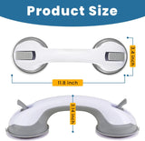 Non-Slip Large Shower Handle For Bathroom, Punch-Free Traceless Glass Suction Handle, Powerful Suction Grip FOMO