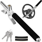 FOMO Heavy Duty Steering Wheel Lock with Safety Hammer – Universal Anti-Theft Car Lock for Cars, SUVs, Vans & Trucks | Adjustable Security Lock | Black