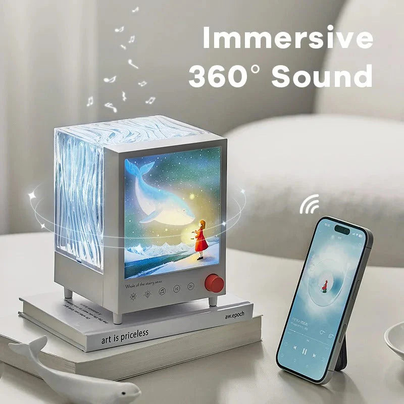 ✨ 3D Whale Starry Night Lamp – USB Rechargeable LED Ambient Table Lamp | Bedroom & Home Decor Night Light