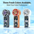Mini Portable Rechargeable Handheld Fan | Lightweight Pocket Cooling Fan with Digital Display