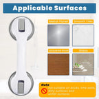 Non-Slip Large Shower Handle For Bathroom, Punch-Free Traceless Glass Suction Handle, Powerful Suction Grip