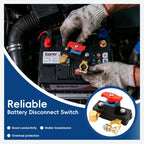 🔋 Heavy Duty Battery Disconnect Switch – Universal 12V/24V Master Battery Isolator | Anti-Theft & Battery Protection