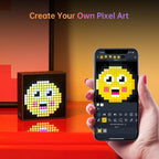 🌈 Smart Pixel Art LED Display with App Control – DIY RGB Animated Light for Bedroom, Gaming Room & Desk Setup