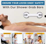 Non-Slip Large Shower Handle For Bathroom, Punch-Free Traceless Glass Suction Handle, Powerful Suction Grip FOMO