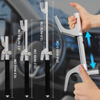FOMO Heavy Duty Steering Wheel Lock with Safety Hammer – Universal Anti-Theft Car Lock for Cars, SUVs, Vans & Trucks | Adjustable Security Lock | Black