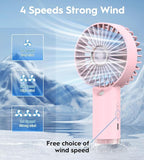 Mini Portable Mist Fan with Water Spray – USB Rechargeable Cooling Fan