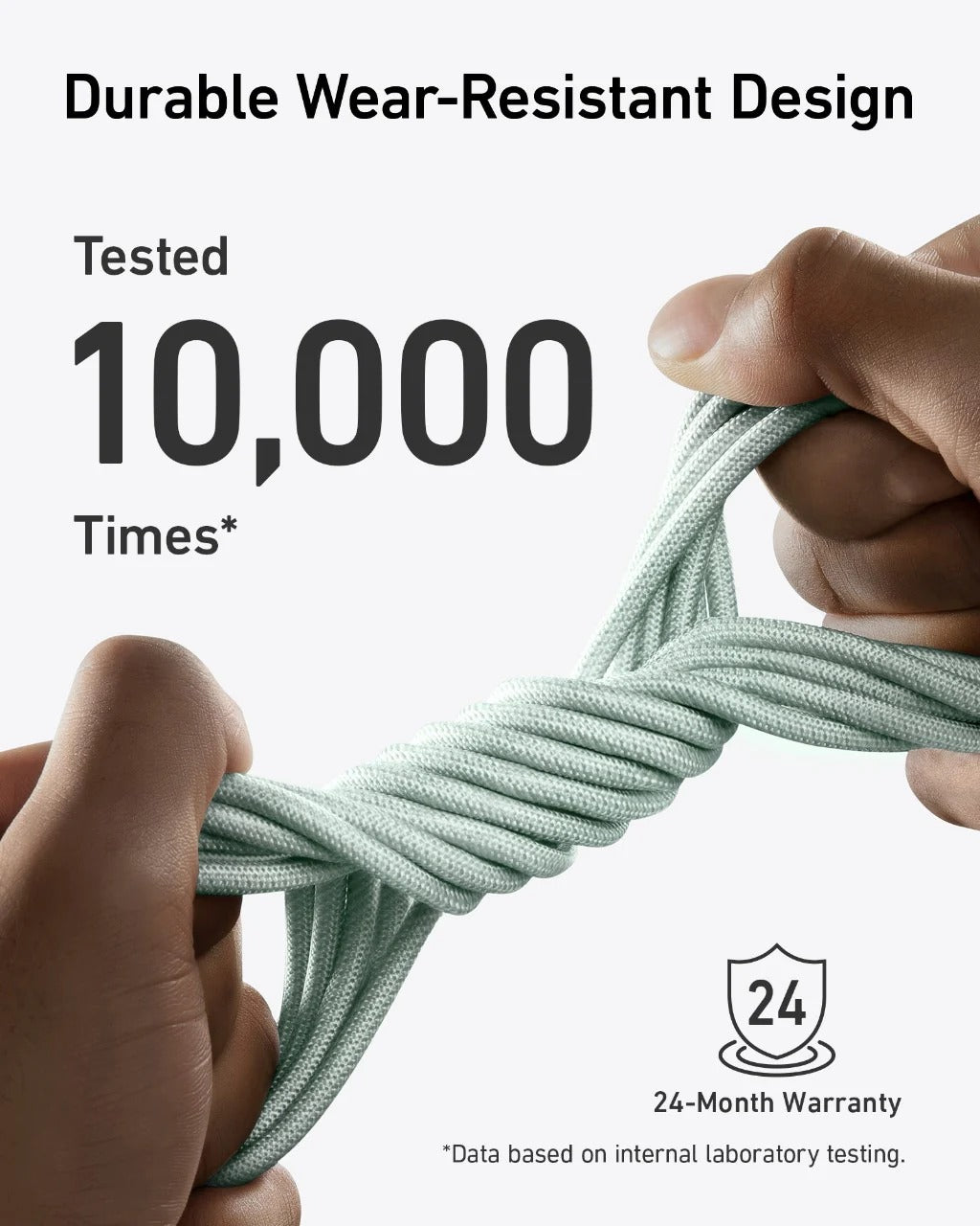 Anker 543 USB-C to USB-C Fast Charging Cable 240W (Bio-Braided Nylon, 6ft) – Durable & High-Speed Charging Cable