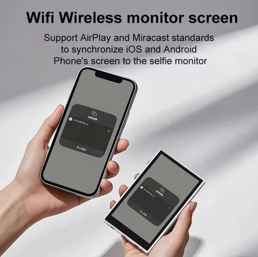 Wireless Monitor Screen for Smartphone | Mini Portable Phone Display with Magnetic Mount for Vlogging & Selfies FOMO