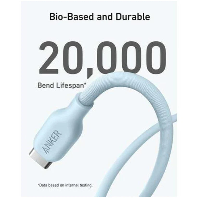 Fast Charging USB-C Cable | 20,000+ Bend Lifespan Durable Type-C Charging Cable for Smartphones & Devices