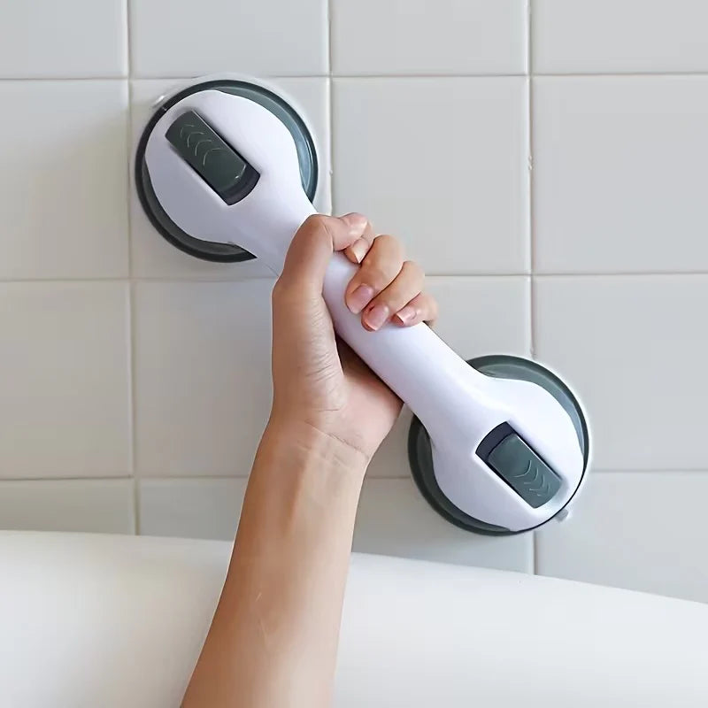 Non-Slip Large Shower Handle For Bathroom, Punch-Free Traceless Glass Suction Handle, Powerful Suction Grip