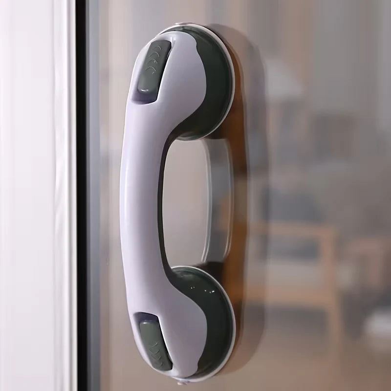 Non-Slip Large Shower Handle For Bathroom, Punch-Free Traceless Glass Suction Handle, Powerful Suction Grip