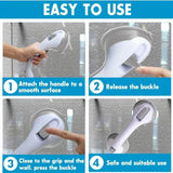 Non-Slip Large Shower Handle For Bathroom, Punch-Free Traceless Glass Suction Handle, Powerful Suction Grip FOMO