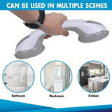Non-Slip Large Shower Handle For Bathroom, Punch-Free Traceless Glass Suction Handle, Powerful Suction Grip FOMO