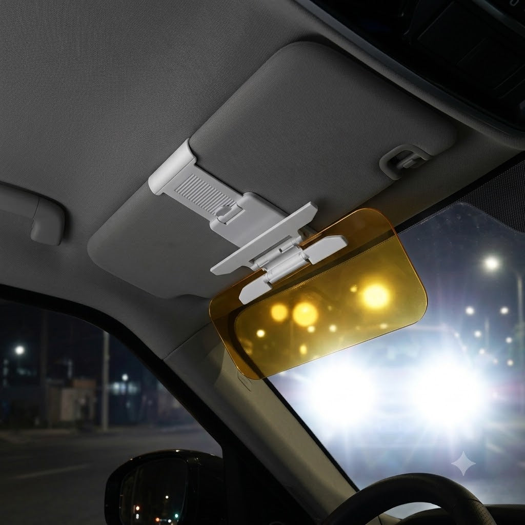 Car Sun Visor Extender – Anti-Glare Driving Shield for Day & Night Vision