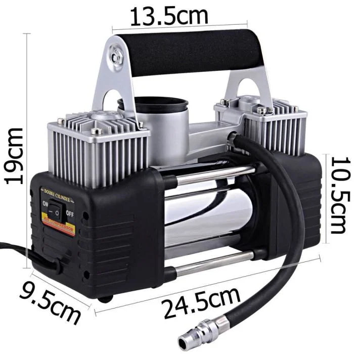 🚗 2 Cylinder Air Compressor 628B-4X4 – Heavy Duty Portable Tire Inflator for Cars, SUVs & 4x4