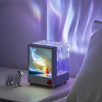 ✨ 3D Whale Starry Night Lamp – USB Rechargeable LED Ambient Table Lamp | Bedroom & Home Decor Night Light