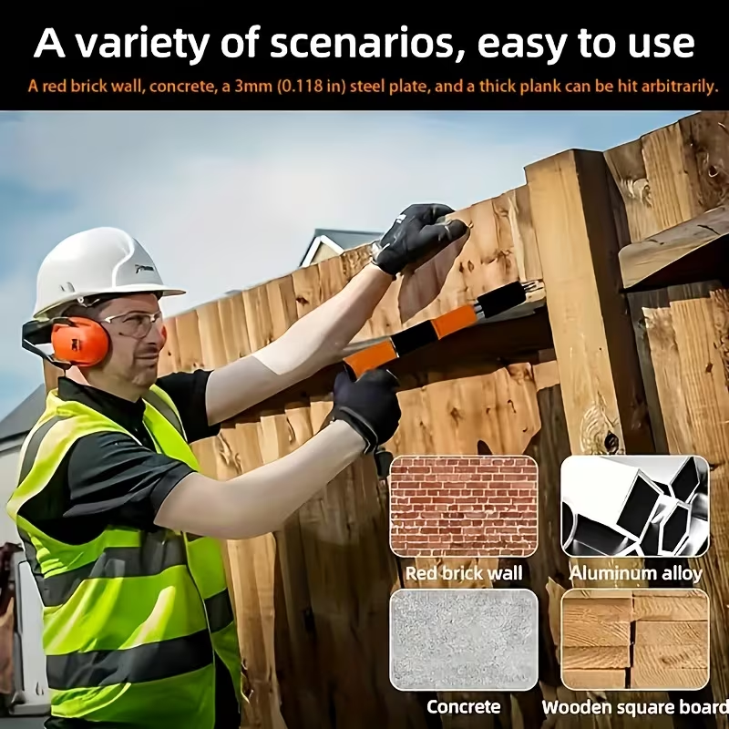 Manual Mini Nail Gun for Cement Wall | Low Noise Air Nailer Tool | Lightweight Wall Nail Machine | 10 PCS Nails