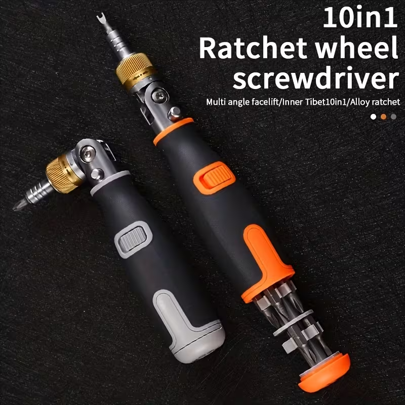 🔧 Mini Ratchet Screwdriver Set – 12-in-1 Magnetic Precision Bit Kit | Compact Hand Repair Tool for Home & Electronics