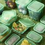 17-Piece Food Storage Container Set with Lids – Reusable Airtight Kitchen Organizers